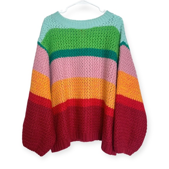FARM Rio Sweaters - Farm Rio Color block Sweater